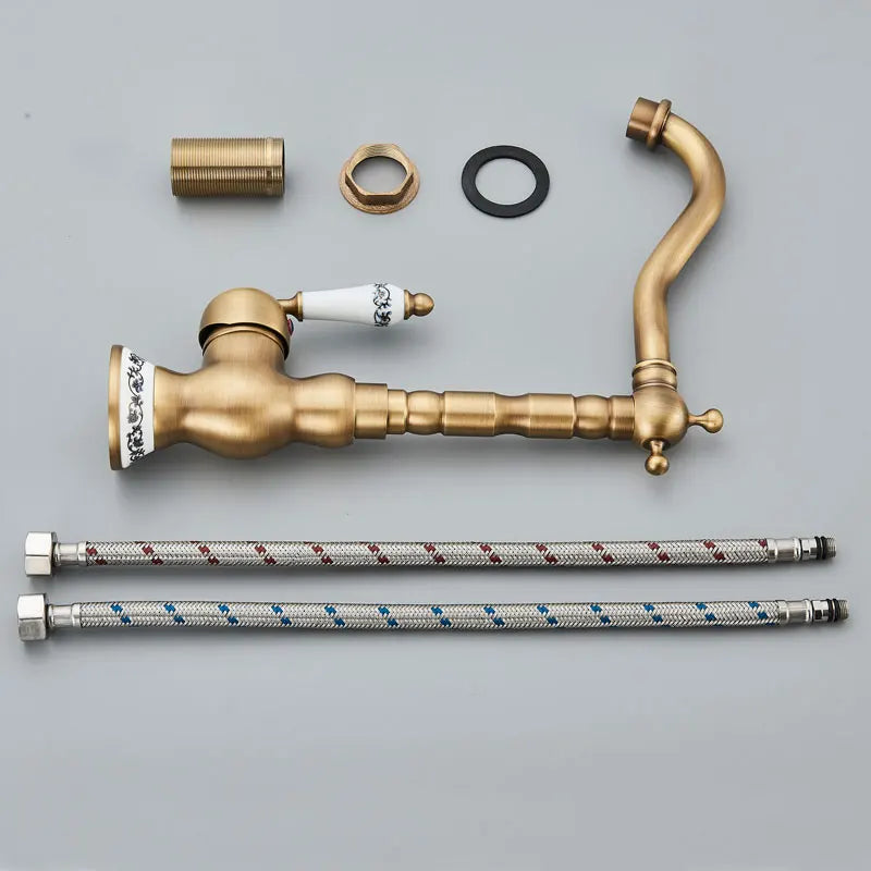 Robinet Antique Salle de Bain - Mitigeur Haut