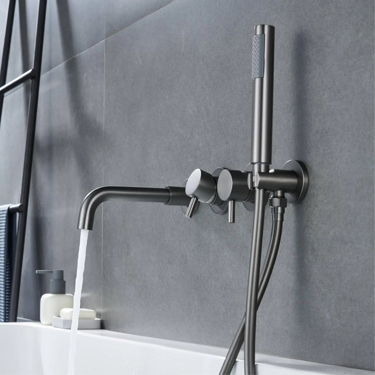 Robinet De Bain Mural Avec Douchette
