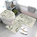 Tapis de Bain Vert Nature Feuilles