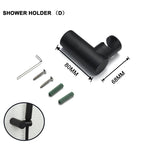 Pommeau De Douche Noir Rectangulaire
