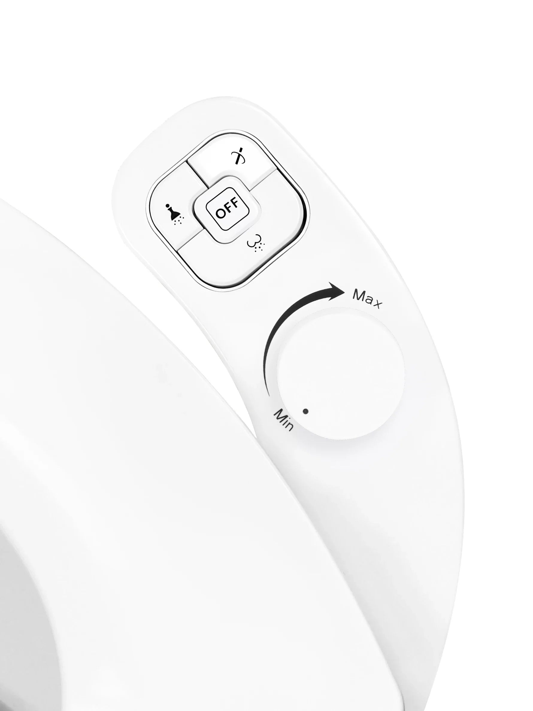 Kit de bidet WC japonais à jet réglable avec double buse et installation universelle