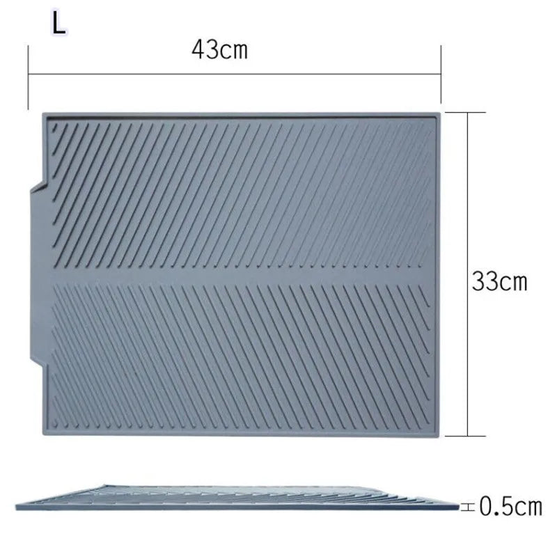 Tapis d'égouttage en silicone