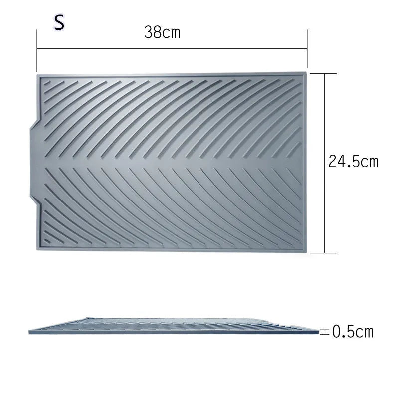 Tapis d'égouttage en silicone
