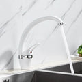 Mitigeur Cuisine Blanc avec Bec Pivotant