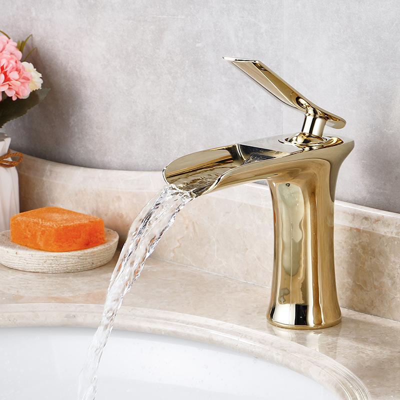 Robinet de salle de bain effet Cascade Luxueux (+Tuyau Offert) PLOMBEAU