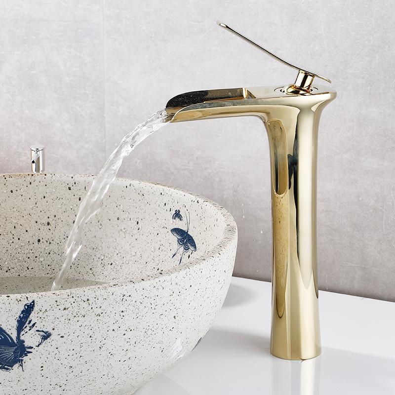 Robinet de salle de bain effet Cascade Luxueux (+Tuyau Offert) PLOMBEAU