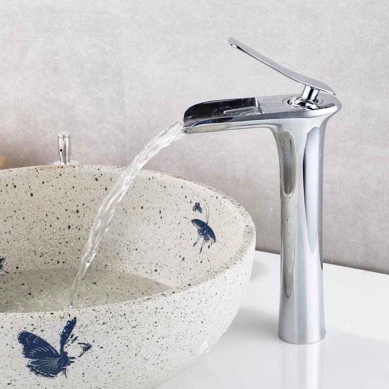 Robinet de salle de bain effet Cascade Luxueux (+Tuyau Offert) PLOMBEAU