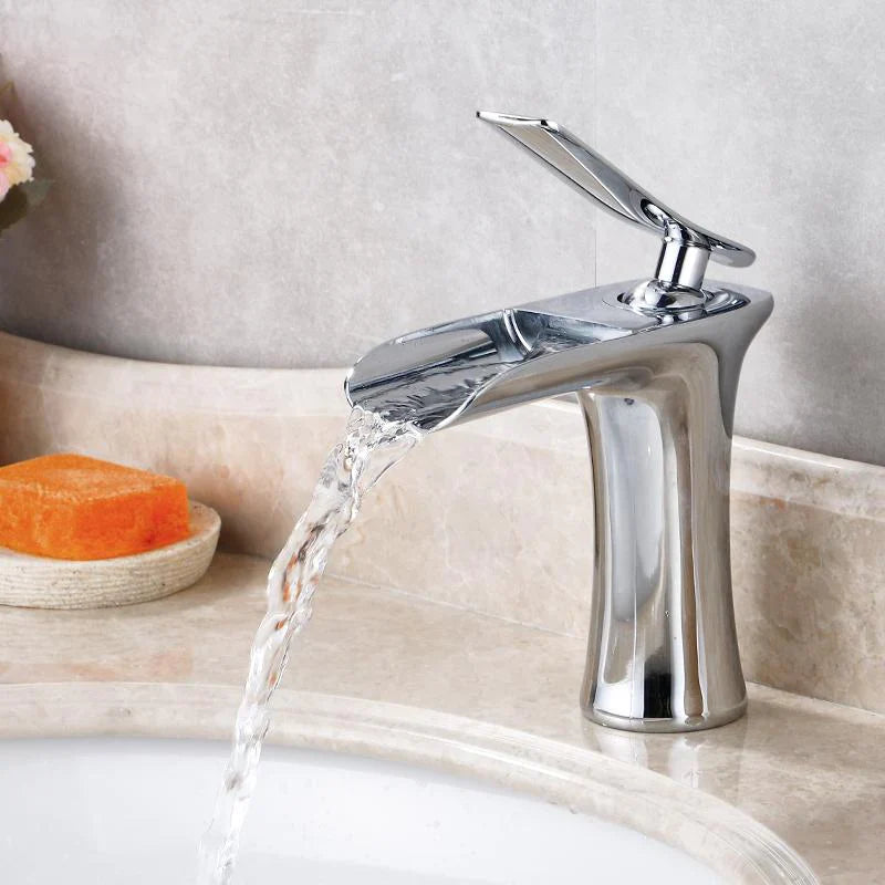 Robinet de salle de bain effet Cascade Luxueux (+Tuyau Offert) PLOMBEAU