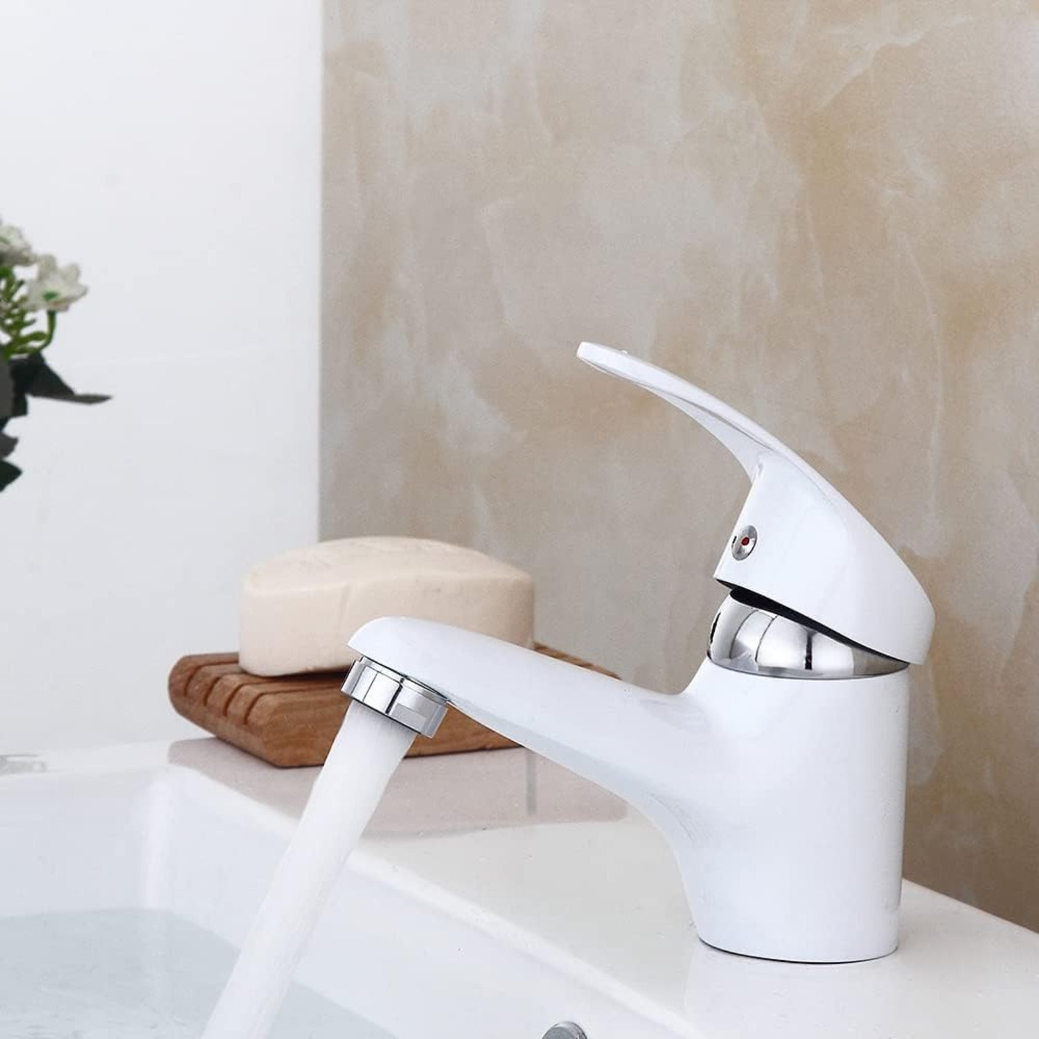 Mitigeur de Lavabo Blanc ROBINETO