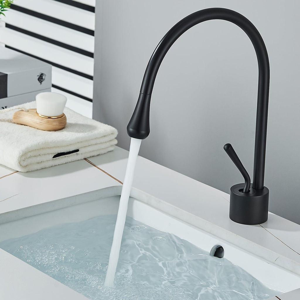 Mélangeur de lavabo Noir