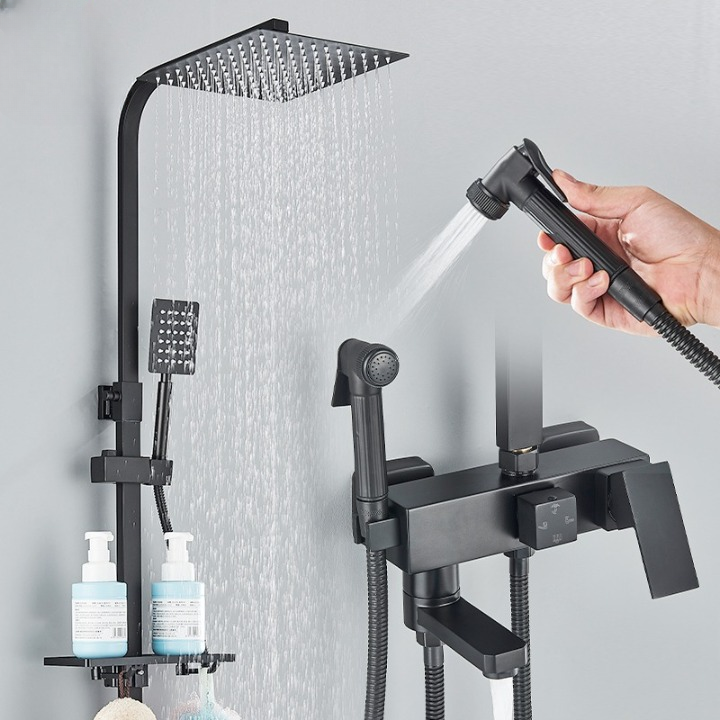 Pommeau de Douche 4-en-1 Moderne PLOMBEAU