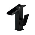Robinet Cascade Salle de Bain Rectangulaire Noir