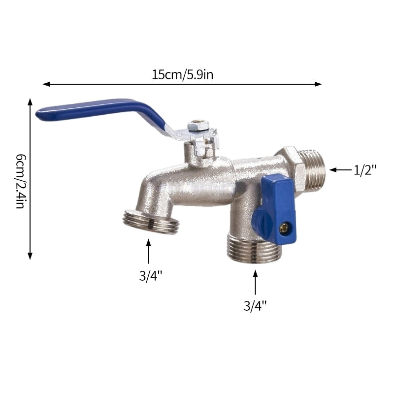 Robinet de Puisage Extérieur Double Sorties