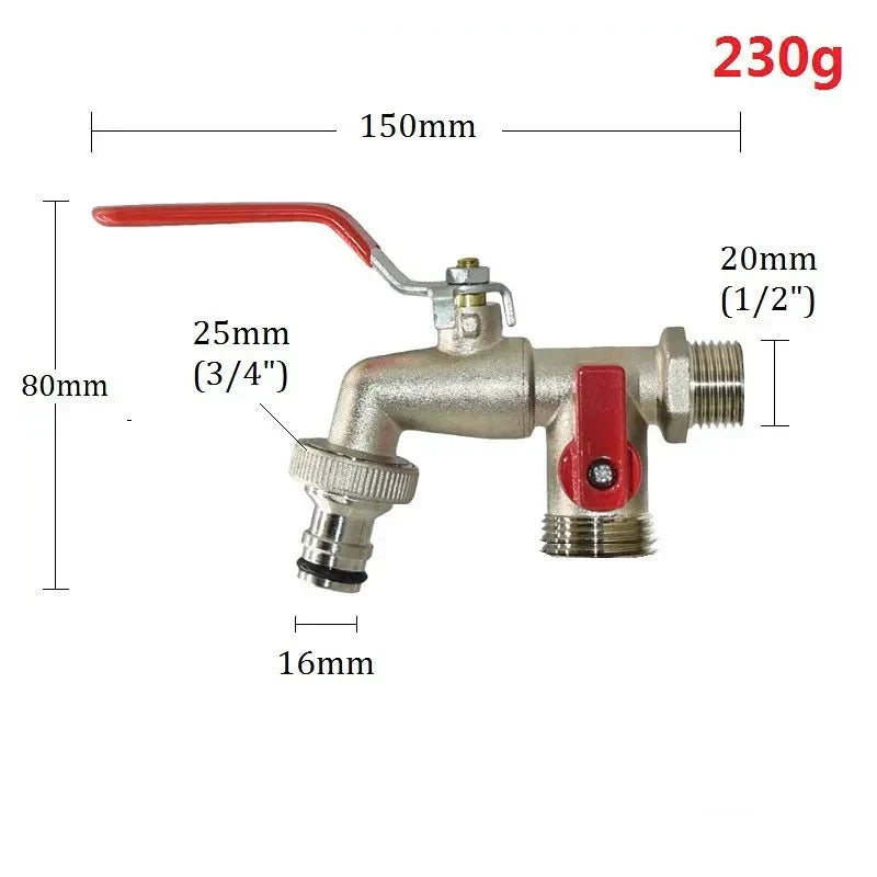 Robinet Extérieur Antigel Jardin Rouge