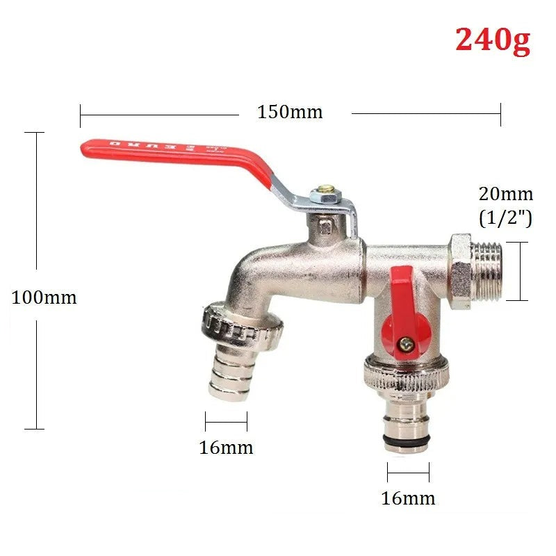 Robinet Extérieur Antigel Jardin Rouge