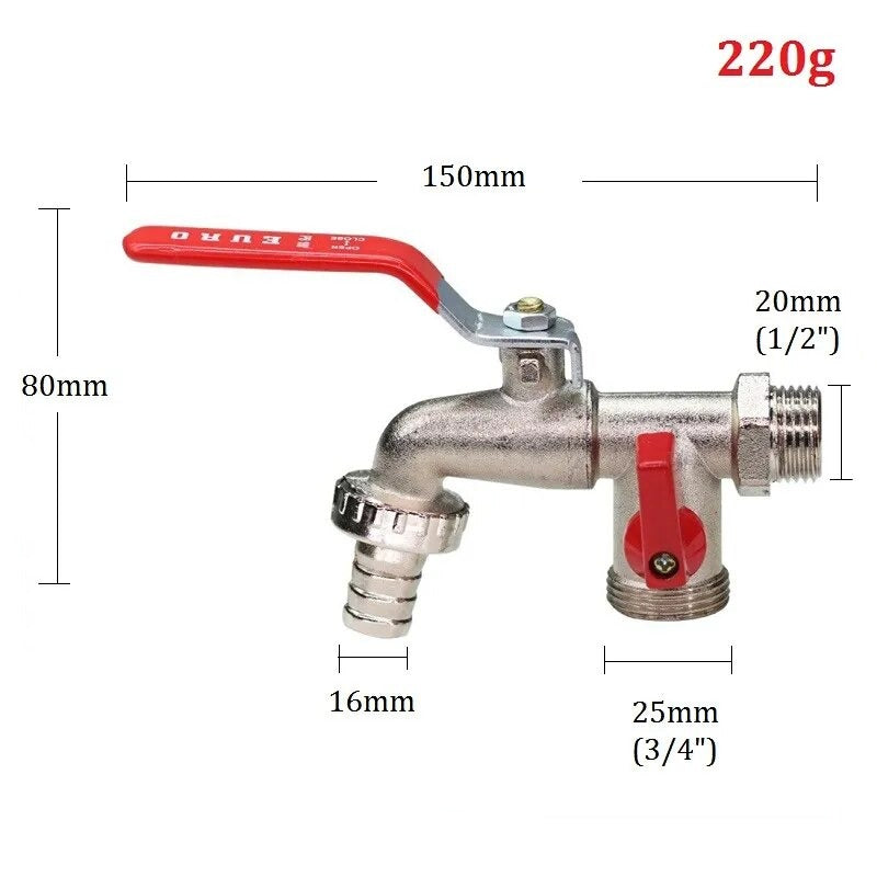 Robinet Extérieur Antigel Jardin Rouge
