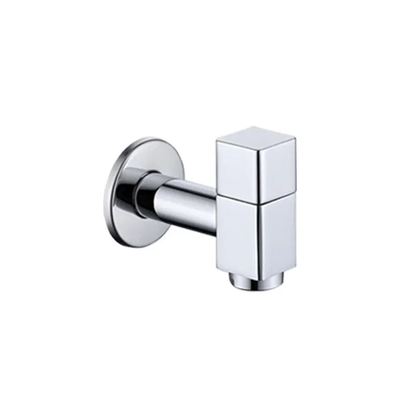 Robinet Extérieur Design Cubique Mural Chrome