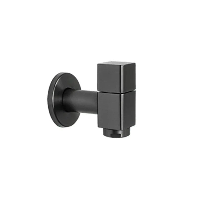 Robinet Extérieur Design Cubique Mural Chrome