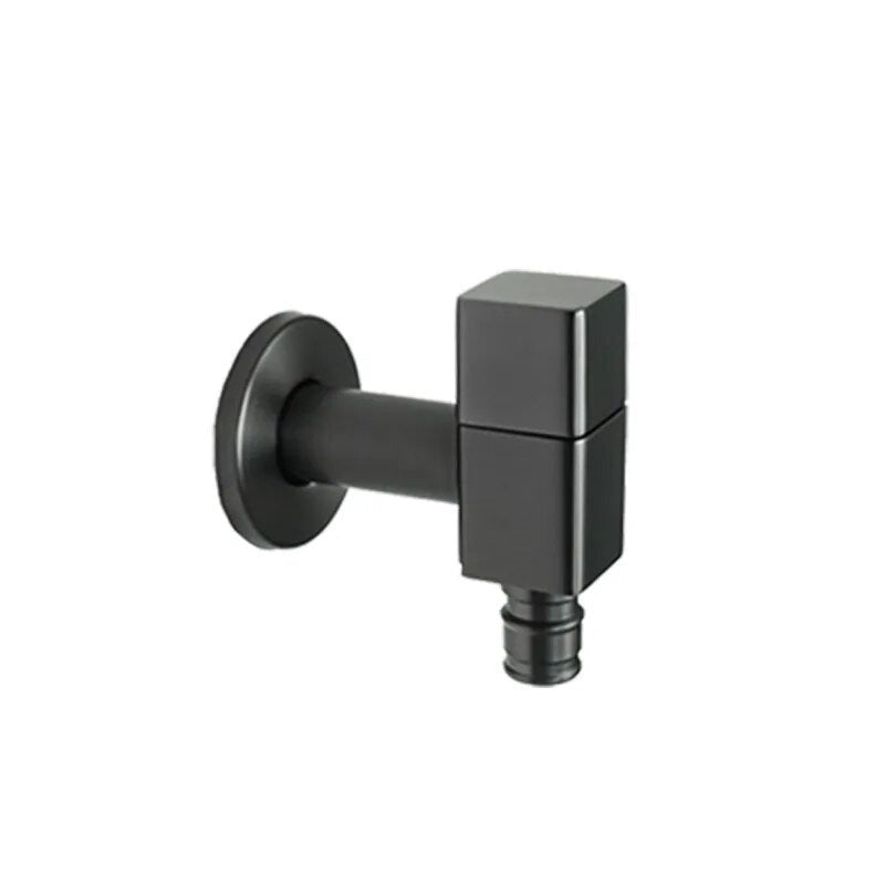 Robinet Extérieur Design Cubique Mural Chrome