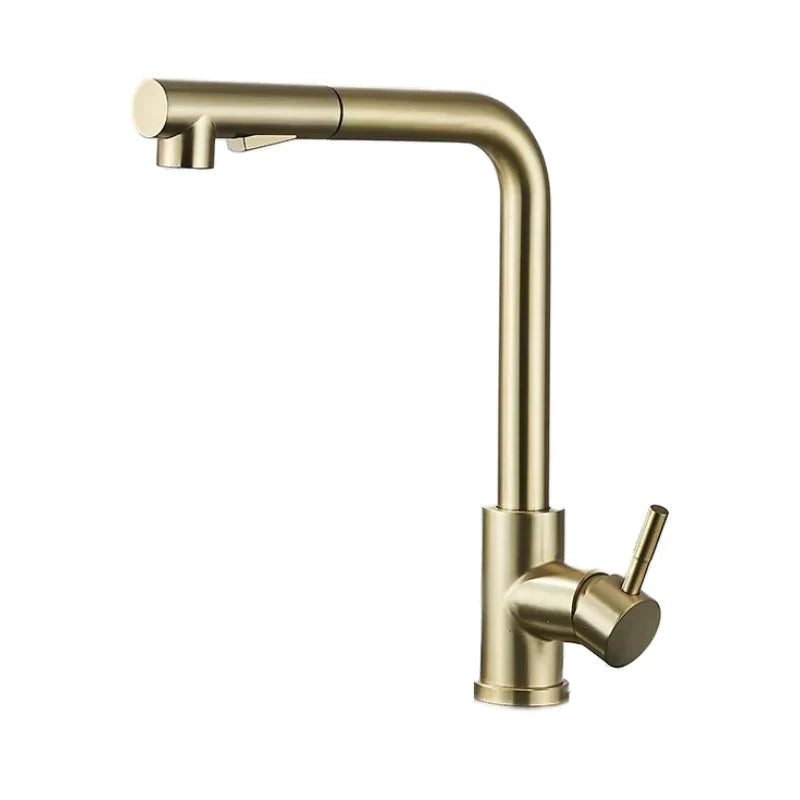 Robinet Lavabo avec Douchette Extractible en Acier Inoxydable