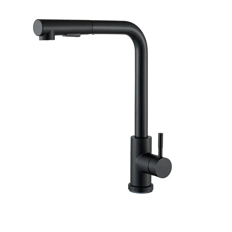 Robinet Lavabo avec Douchette Extractible en Acier Inoxydable