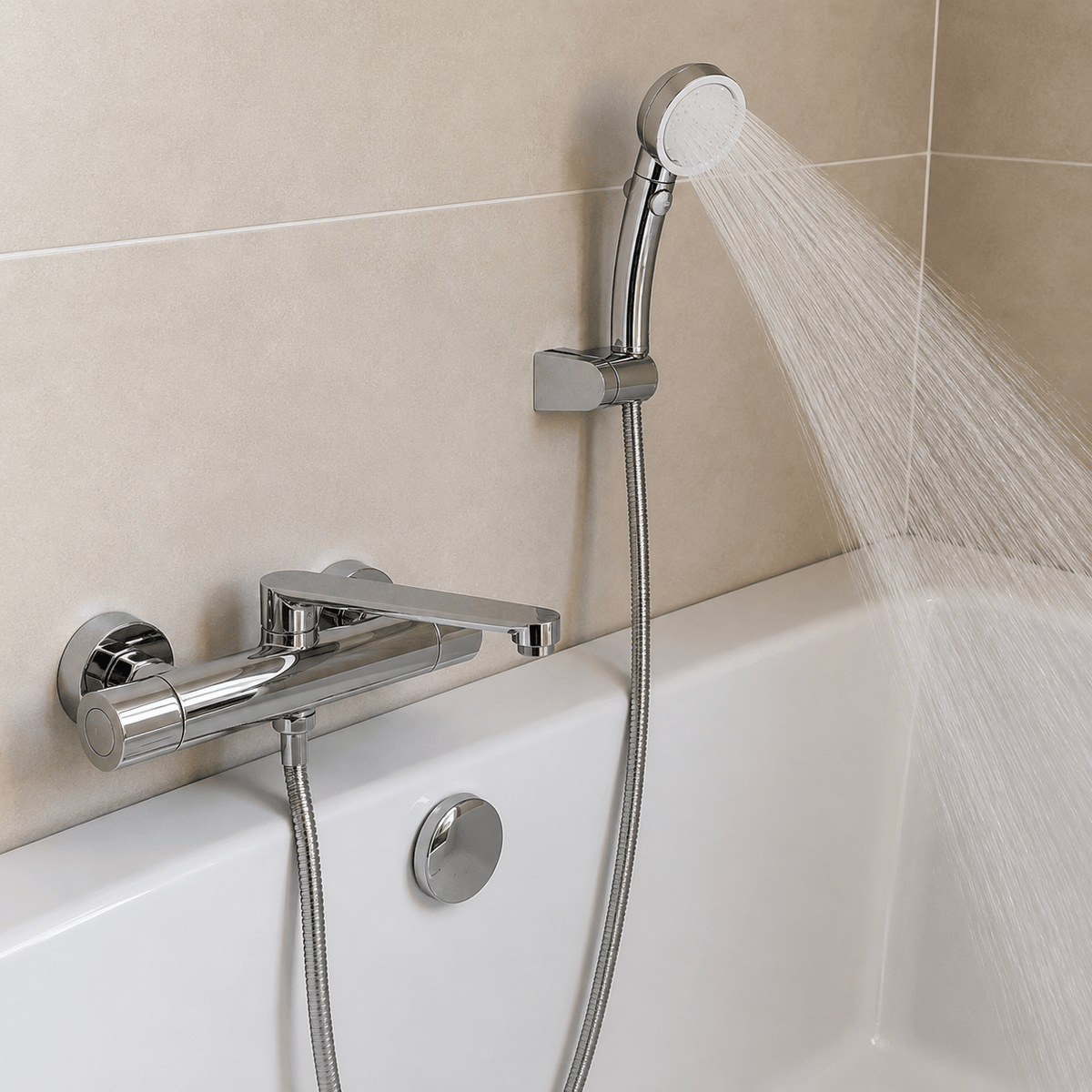 Robinet Signature Mitigeur Et Pommeau De Douche Avec Robinet Pour Baignoire Image