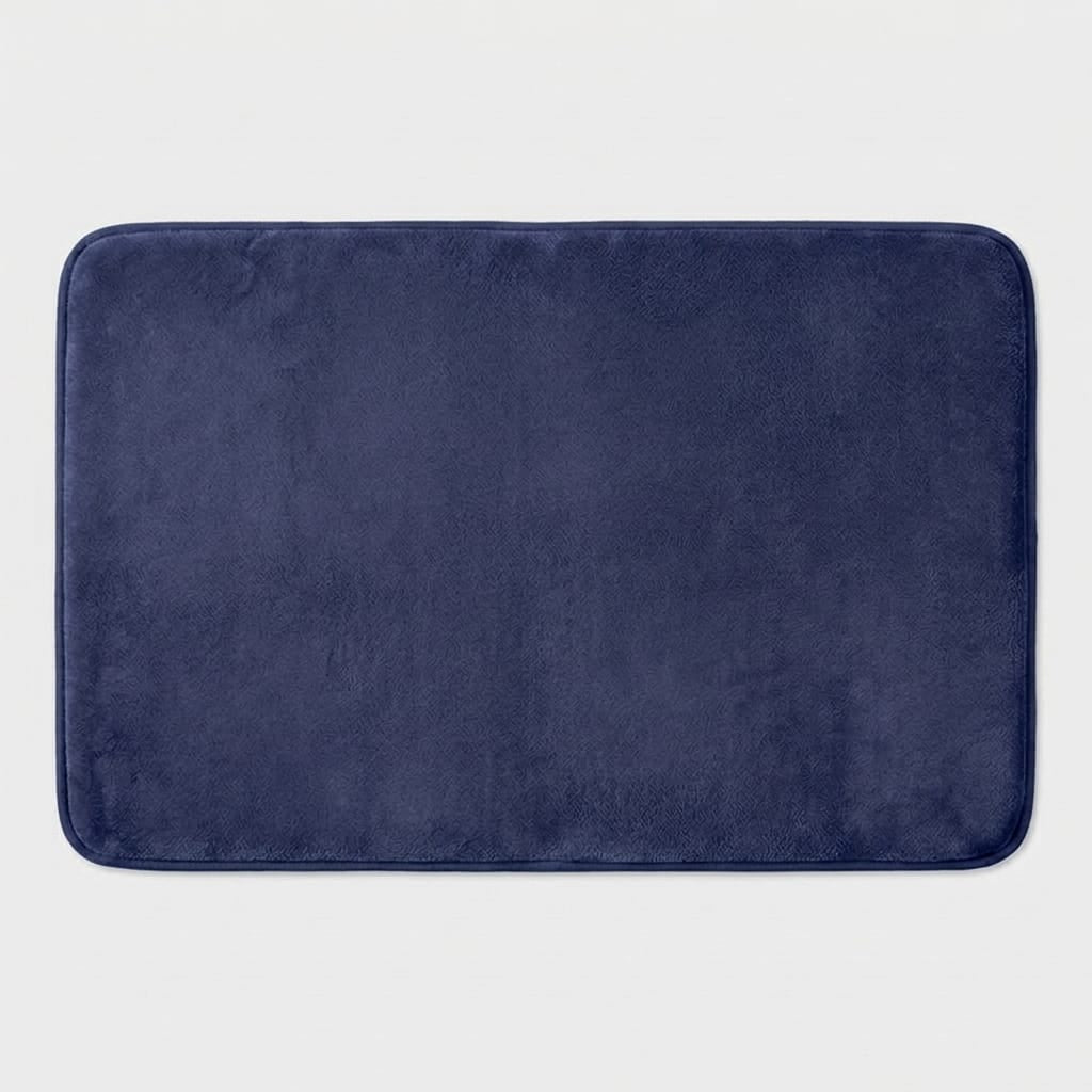 Robinet Signature Tapis De Bain Antidérapant, Absorbant Et À Séchage Rapide Bleu