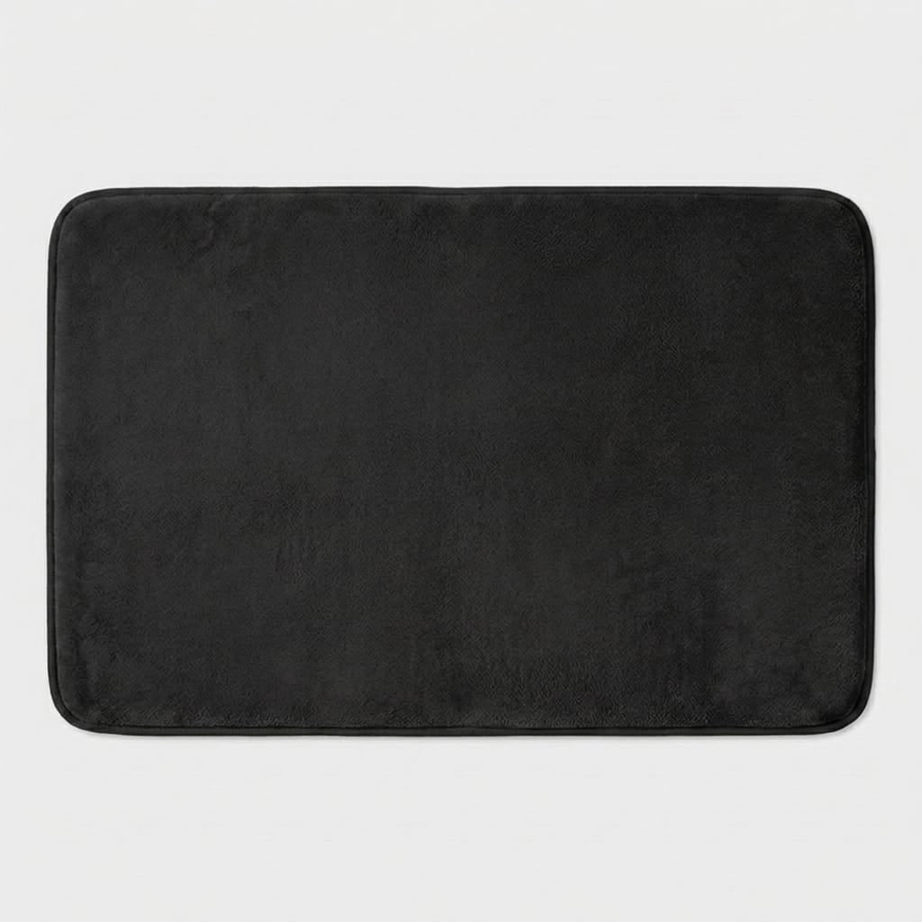 Robinet Signature Tapis De Bain Antidérapant, Absorbant Et À Séchage Rapide Noir