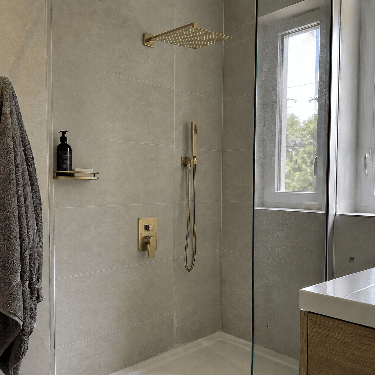 Robinet Signature Tete De Douche Avec Cascade Et Douchette Image